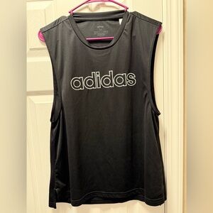 Adidas Black Sleeveless Muscle Tee